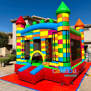 Châteaux gonflables jaunes et colorés, structures de saut gonflables, châteaux gonflables à thème Hpfburg, châteaux gonflables personnalisés - Product Image 6