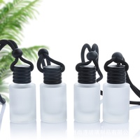 Diffuseur d'Huiles Essentielles Vide en Verre Désodorisant pour Voiture de 8ml Bouteille de Décoration Diffuseur de Parfum Flacons