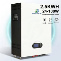 Batería LiFePO4 Ecológica de Pared, 25.6V 100Ah, 6000 Ciclos, Comunicación CAN, Sin Metales Pesados, para Sistemas Solares/Aislados