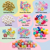 Kit de fabrication de breloques de sac et porte-clés DIY, boîte portable transparente avec perles papillon et fleur, pour sacs à dos, pendentifs de téléphone et loisirs créatifs