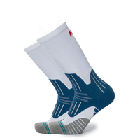 Chaussettes de sport en coton pour hommes - Basketball et style professionnel élite, impression numérique, saison automne, faible MOQ, design personnalisé