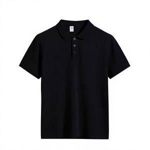 Custom Printed Black Men's Polyester Soft Breathable Waterproof Windproof Work Fashion Uniform Polo Shirt Oeko-Tex Standard 100 - Product Image 2