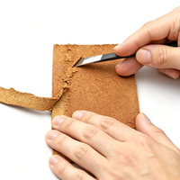 Lot de 3 couteaux à découper le cuir en acier, outil de chanfreinage et de coupe tout-en-un, pour l'artisanat du cuir DIY, affûtage et finition des bords, OEM Oxford