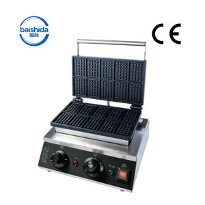 Gaufrier électrique mini certifié CE Baishida, grille carrée classique, puissance 1,5 kW, 10 gaufres par lot, usage domestique et hôtelier - Product Image 1