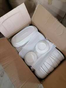 Service de table en céramique blanche <span class=keywords><strong>moderne</strong></span>, vaisselle portable, stock comprenant des assiettes et des bols, style <span class=keywords><strong>moderne</strong></span> - Product Image 5