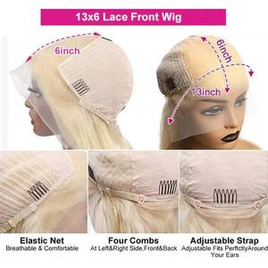 30 40 pouces péruvienne vague de corps 613 <span class=keywords><strong>blond</strong></span> 13x6 Full HD dentelle frontale perruque cheveux humains bruts 250% densité <span class=keywords><strong>blond</strong></span> miel dentelle avant perruques - Product Image 4