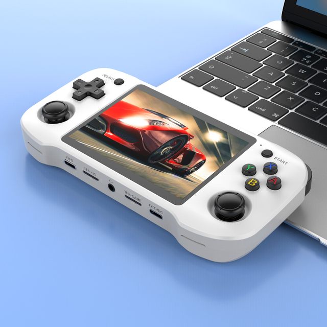 R46H 4.2 Inch Screen Handheld Game Console 64GB Linux System with 21000 Retro Classic Games and WiFi Communication