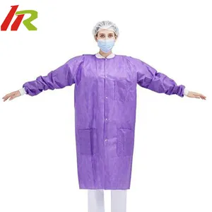 Blouse de laboratoire SMS pp jetable en gros/uniforme de travail à porter en laboratoire/hôpital/usine