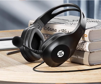 Casque de jeu filaire HP DHH-1601 Écouteurs de jeu Contrôleur de jeu Casque d'écoute supra-auriculaire avec microphone