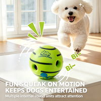 Jouet à mâcher pour chien en PVC couineur, résistant aux morsures, pour les dents, écologique, anti-ennui, interactif, en forme de ballon de football pour chiens