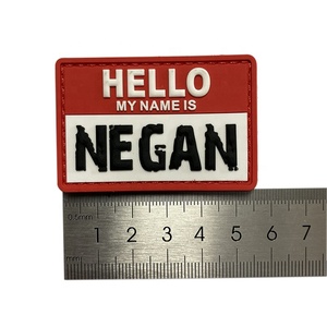 Patch Tattiche Personalizzate in PVC Morbido con <span class=keywords><strong>Nome</strong></span> 'My Name Is Negan' e Chiusura a Gancio - Product Image 5