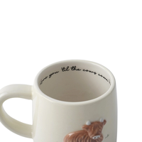 Mugs en céramique adorables motif vache des Highlands, assortis (1 par boîte), mugs en céramique mignons en gros avec mugs de ferme en grès 3D motif bovins des Highlands