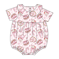 Combinaison de nuit unisexe pour bébé en bambou et élasthanne, à manches courtes, col Peter Pan, pyjama, vêtements de nuit, combinaison pour nouveau-né