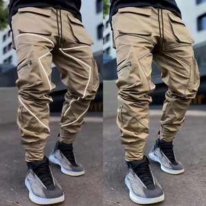 <span class=keywords><strong>Pantaloni</strong></span> Cargo da Uomo Stile Hip Hop, Comodi e Casual, Tinta Unita, Ecologici, per Allenamento e Jogging - Product Image 4