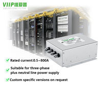 Filtre de ligne électrique triphasé VIP3 200A 440V, suppresseur de bruit haute performance pour grands variateurs de fréquence (VFD) et entraînements de moteurs (EMC)