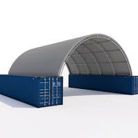 3340 Abri dôme pour conteneurs d'expédition 33ft x 40ft avec protection industrielle à long terme