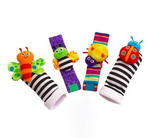 Happy jack chaussette bras main Bracelet hochet infantile bébé Toddlor jouet <span class=keywords><strong>pieds</strong></span> jambe cheville chaussettes - Product Image 1