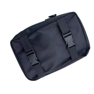 <b>Black</b> And Gray Waterproof Bicycle Rear Rack Bag With Inner Liner For Electric Bike <b>Trunk</b> Mount Polyester Material - Product Image 2
