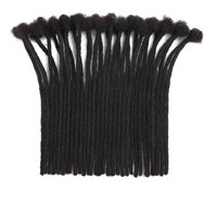 Extensions de dreadlocks afro bouclées 100 % cheveux humains, 0,2/0,4/0,6/0,8 cm, pour tresses au crochet en vrac pour femmes noires