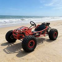 Nuevo Diseño de Karting Todoterreno con Pedales, Neumáticos Anchos de 10 Pulgadas, Capacidad de Carga de 200 kg, Motor de Gasolina de 212 cc y 4 Tiempos, Freno de Disco Hidráulico, Go Kart Cross para Adultos