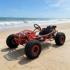 Nuevo Diseño de Karting Todoterreno con <span class=keywords><strong>Pedales</strong></span>, Neumáticos Anchos de 10 Pulgadas, Capacidad de Carga de 200 kg, Motor de Gasolina de 212 cc y 4 Tiempos, Freno de Disco Hidráulico, Go <span class=keywords><strong>Kart</strong></span> Cross para Adultos - Product Image 4