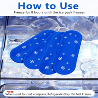 Bingzhen – Compresse de gel réutilisable et flexible, froid/chaud, pour soulager la douleur et refroidir l'insuline des diabétiques, taille personnalisable