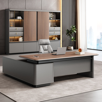 Bureau de luxe de haute qualité en bois PDG patron gestionnaire Table de bureau Escritorio Table de direction pour président