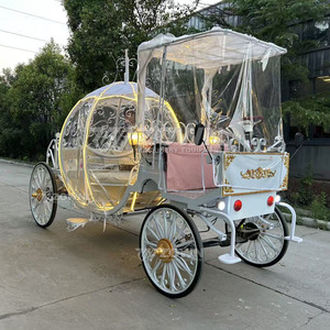 Carrito con Toldo Transparente Iluminado e Impermeable para Decoración de Escenas Románticas Nocturnas al Aire Libre - Product Image 3