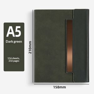 Libreta Promocional Personalizada de Cuero Premium Hecha a Mano con Cierre Magnético, Tapa Blanda y Diseño de Tres Pliegues - Product Image 3