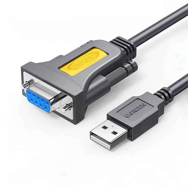 UGREEN USB to RS232 Adapter Serial Cable DB9 Male 9 Pin PL2303 Chipset USB Male to RS232 Female Converter Nickel Plated Cable
