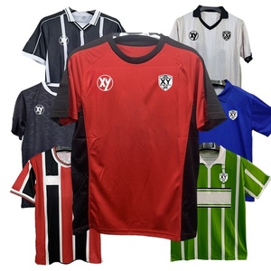 <strong>Ronaldo</strong> Custom Logo Classic Retro Vintage Soccer Jersey High Quality Custom Team 100% Polyester Breathable Quick Dry V-neck - Product Image 4