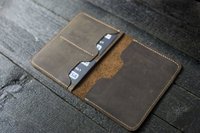 Dompet Penutup Paspor Kulit PU Perjalanan Kustom dan Grosir dengan Pemegang Kartu Kredit RFID Memblokir Pemegang Paspor Populer