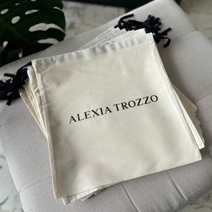 Customized Promotional Gifts Pouch Natural Color Cotton Gift Packaging Bag Eco Friendly Draw <b>String</b> Bag With <b>Black</b> Ribbon - Product Image 1