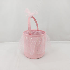 Panier de Pâques personnalisé en polyester avec poignée, idéal pour les cadeaux de mariage ou de bonbons pour enfants – Vente chaude - Product Image 5