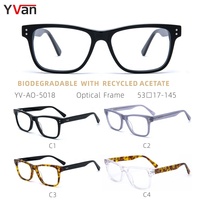 Lunettes en acétate de cellulose à motif solide de luxe Yvan, montures optiques en acétate de cellulose
