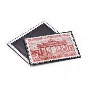 Manufactory Wholesale Top Quality Custom Design Berlin Stamps Souvenir Gift Tin Refrigerator Magnet - Product Image 3
