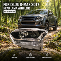 Phare avec lentille de projecteur pour Isuzu D-MAX 2017-2019, fourni par l'usine NAFU, phare halogène avec moteur, remplacement direct pour automobile