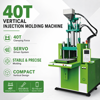 Máquina de Moldeo por Inyección Vertical de Plástico con Mesa Rotatoria y Servomotor de Ahorro Energético, Fuerza de Sujeción de 392KN/40 Toneladas, 2-4 Estaciones, Alta Producción