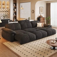Canapé sectionnel moderne et simple 3 places avec chaise longue, structure robuste, mobilier de salon