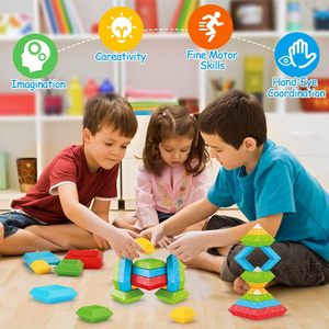 Kids Building Blocks 3D <strong>Puzzle</strong> STEM Preschool Educational <strong>Pyramid</strong> Stacking Blocks for Toddlets - Product Image 4