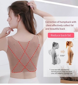 Donne gobbo postura correttore busto su reggiseno X cinturino gilet postura corsetto reggiseno modellante per donne supporto per la schiena - Product Image 4