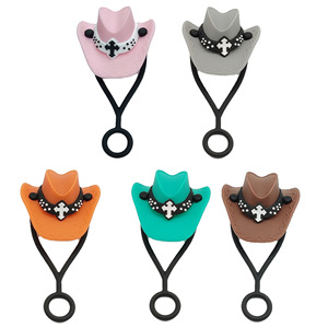 10mm <strong>Straw</strong> Charms Topper Cap <strong>Hat</strong> <strong>Drink</strong> Cup Cover for Stanley Accessories <strong>Straw</strong> Cap Tip Reusable <strong>Straw</strong> Cover - Product Image 2