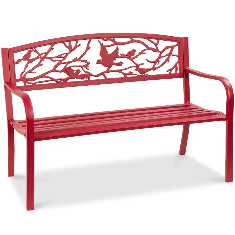 Steel Bench for Outdoor Patio Garden