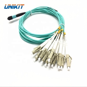 Giá Tốt Nhất MTP/MPO Để LC Fanout Cáp Quang 8/12/24 Lõi OM3 OM4 Breakout Khai Thác Cáp MPO Để LC Fiber Optic Patch Cord - Product Image 6