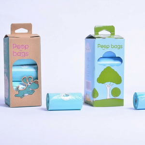 Bolsas para excremento de perro 100% biodegradables al por mayor - Duraderas e impermeables, compostables para la recolección de desechos caninos - Product Image 1