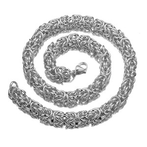 Nabest 6-10mm acier inoxydable Byzance chaîne gourmette lien collier étanche plaqué or Hip Hop bijoux cubain chaîne colliers - Product Image 4