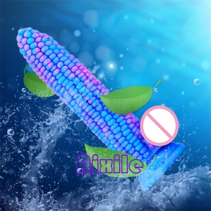 Dildo <span class=keywords><strong>de</strong></span> Maíz, Dildos Monstruosos, Juguete Sexual para Adultos con Fuerte Succión, Pene Flexible para Mujeres y Hombres, Masaje <span class=keywords><strong>de</strong></span> Punto G, Estimulación Vaginal - Product Image 5