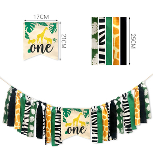 Decoraciones <span class=keywords><strong>de</strong></span> Primer Cumpleaños con Temática <span class=keywords><strong>de</strong></span> Jungla <span class=keywords><strong>Safari</strong></span>, Decoraciones para Silla Alta <span class=keywords><strong>de</strong></span> Primer Cumpleaños con Temática <span class=keywords><strong>de</strong></span> Animales Salvajes, Pancarta para Silla Alta con Animales <span class=keywords><strong>de</strong></span> la Jungla <span class=keywords><strong>Safari</strong></span> - Product Image 4