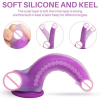 Silikon Büyük Gerçekçi Yapay Penis Kadın Klitoral Stimülasyon Yetişkin Seks Ürünü Doğal Kristal Yapay Penis Kadınlar için