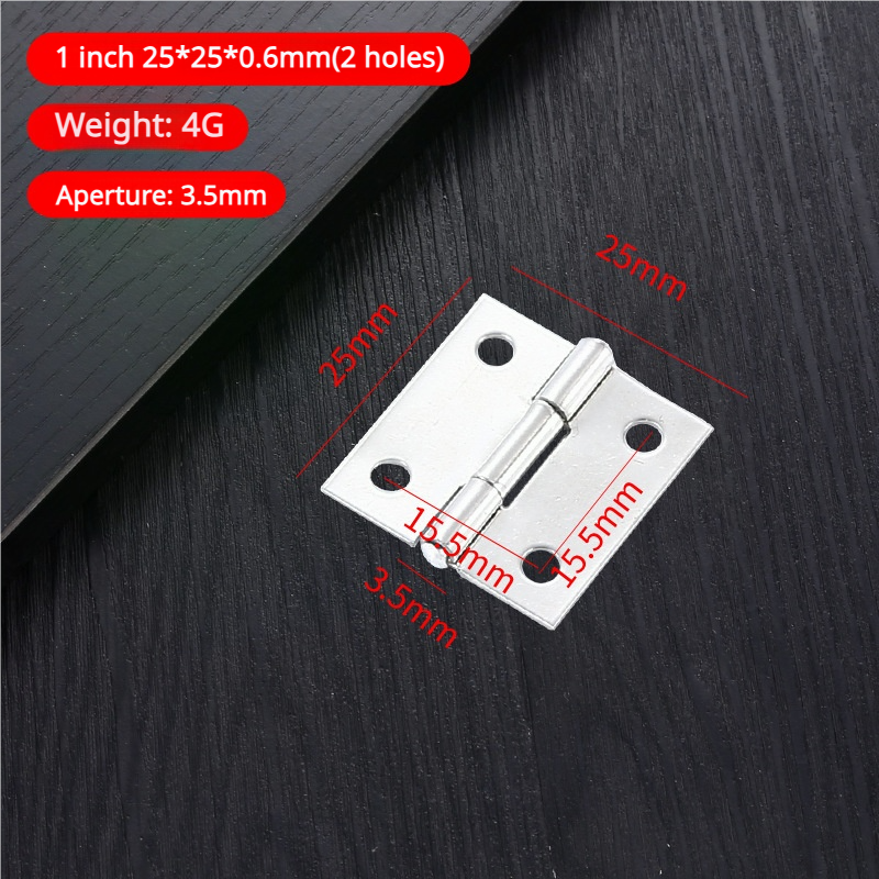 1 inch 25*25*0.6mm  2holes